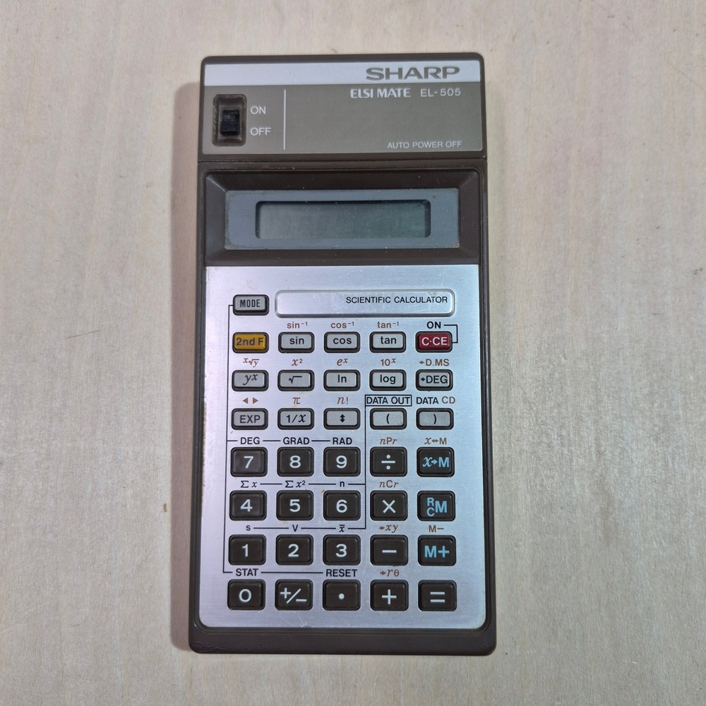 Sharp ELSI‎ MATE EL 505 Scientific Calculator Auto Power Off Made in Japan